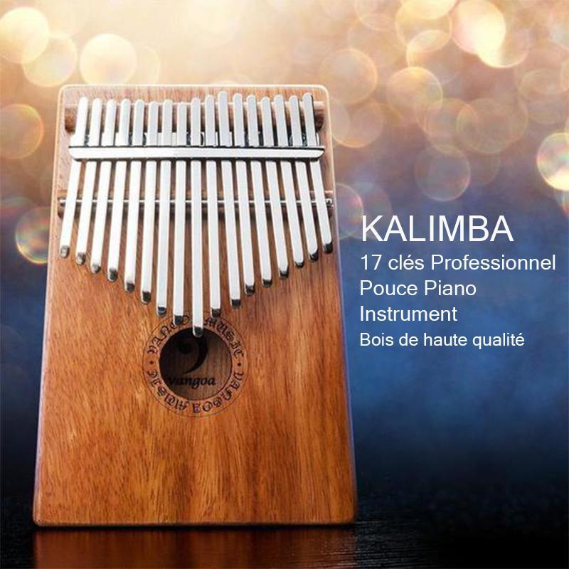 Kalimba 17 clés Professionnel Pouce Piano Instrument