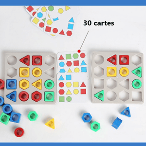 Jouet éducatif sensoriel de couleur de jeu d'association de formes
