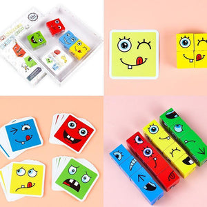 Cubes de Construction à Emoji avec Cloche