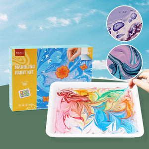 Kit d'Art de Peinture Marbrée à L'eau